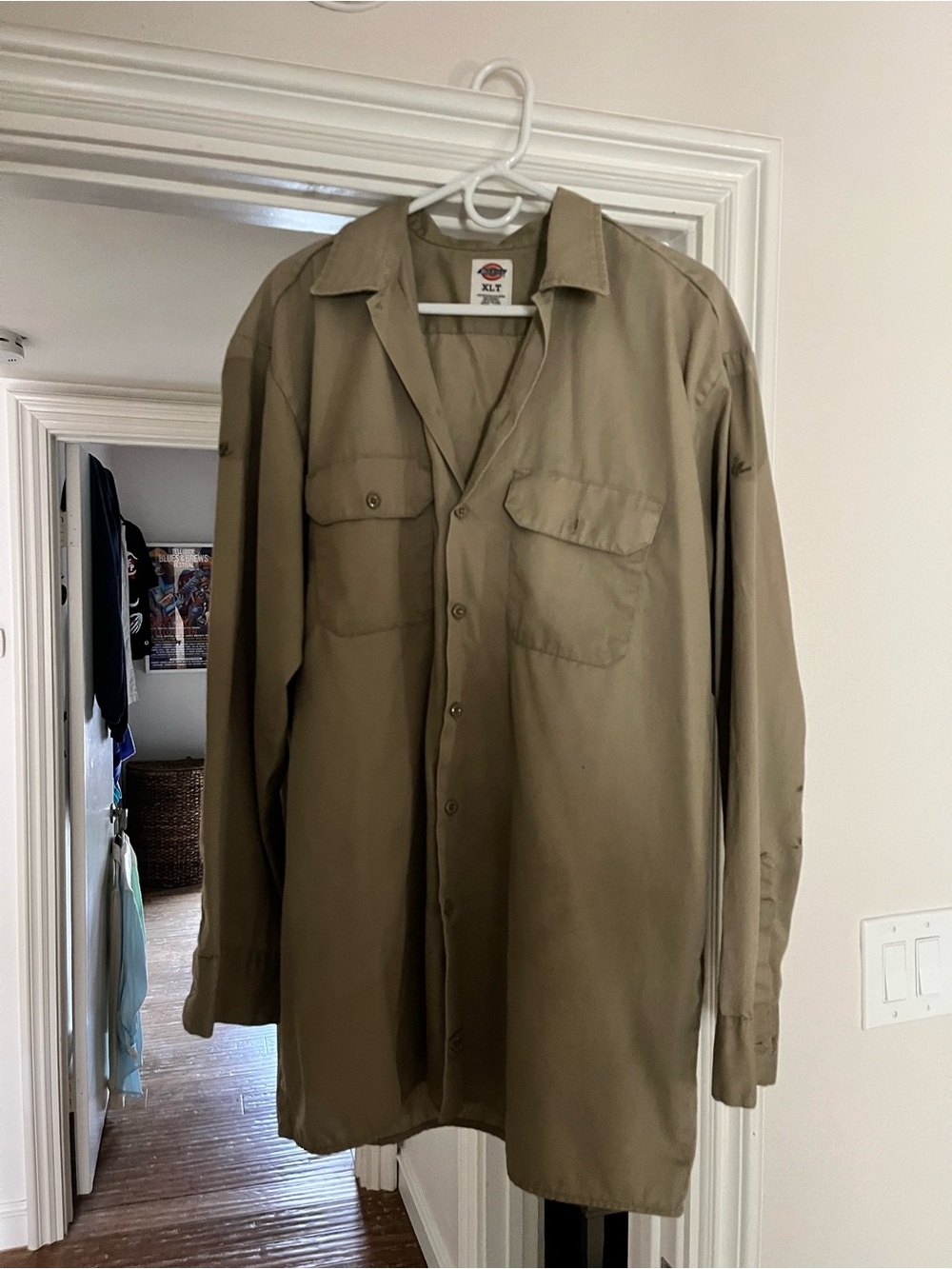 Dickies Khaki Military Field Jacket Shirt